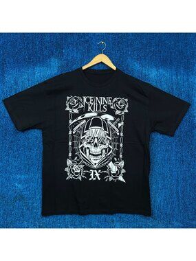 Ice Nine Kills “Welcome To Horrowood” Heavy Metal Band Graphic T-Shirt Size Extr